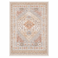Terracotta Persian Medallion Rug | Vintage Washable Area Rug — Sahara