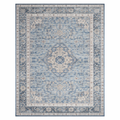 Serelis Blue Persian Medallion Washable Area Rug