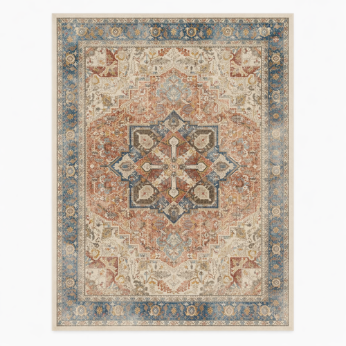 Anatolia Blue Persian Medallion Area Rug